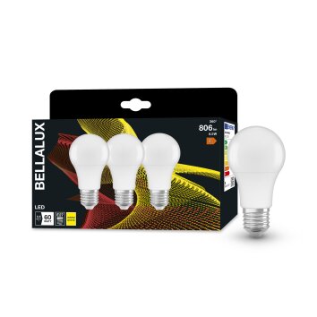 BELLALUX® CLA Zestaw 3 lamp LED E27 8,5 W 2700 kelwin 806 lumenówów