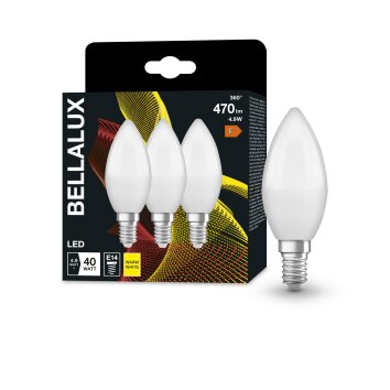 BELLALUX® CLB Zestaw 3 lamp LED E14 4,9 W 2700 kelwin 470 lumenówów