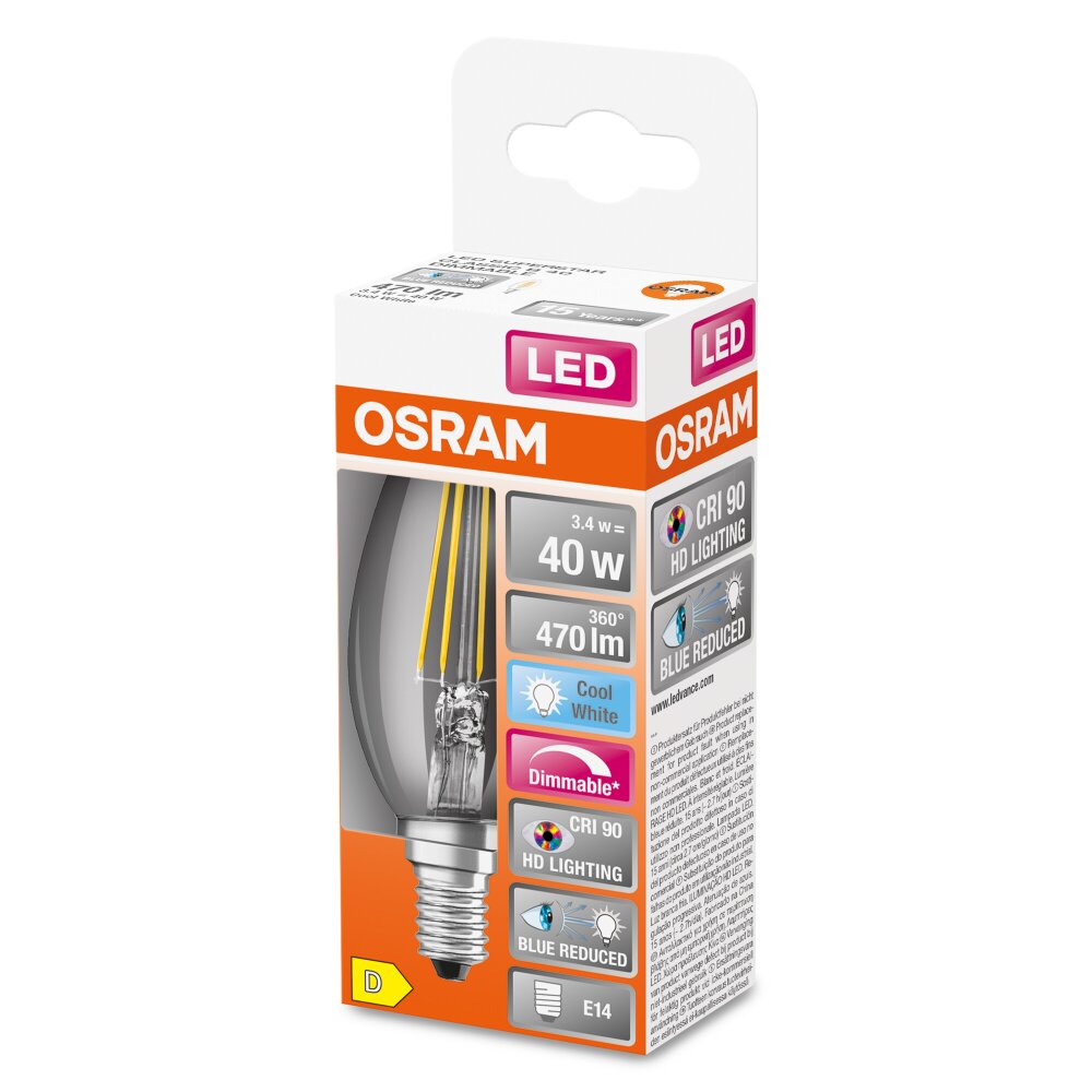 OSRAM SUPERSTAR LED E14 3,4 W 4000 kelwin 470 lumenów main product photo
