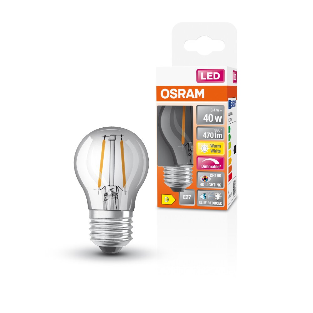 OSRAM SUPERSTAR LED E27 3,4 wat 2700 kelwin 470 lumenów main product photo