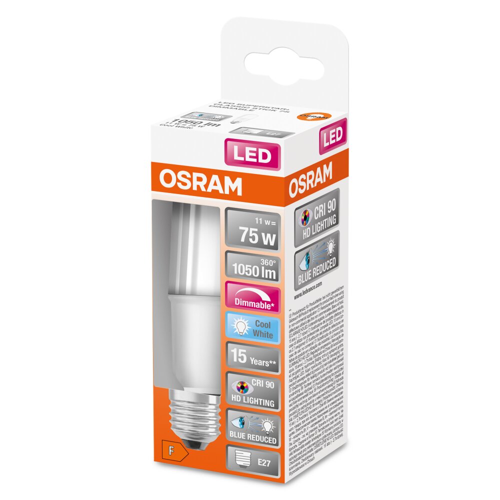 OSRAM SUPERSTAR PLUS LED E27 11 wat 4000 kelwin 1050 lumenów main product photo