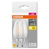 OSRAM CLASSIC B Zestaw 2 lamp LED E14 4 W 2700 kelwin 470 lumenówów
