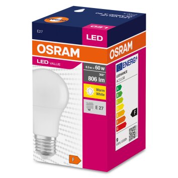 OSRAM CLASSIC A LED E27 8,5 W 2700 kelwin 806 lumenówów