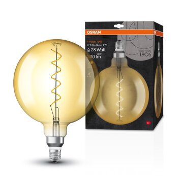 OSRAM Vintage 1906® LED E27 4 W 2000 kelwin 300 lumenówów