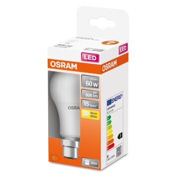 OSRAM LED STAR B22d 8,5 W 2700 kelwin 806 lumenówów