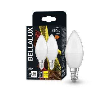 BELLALUX® Zestaw 2 lamp LED E14 4,9 W 2700 kelwin 470 lumenówów