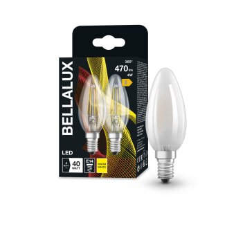 BELLALUX® Zestaw 2 lamp LED E14 4 W 2700 kelwin 470 lumenówów