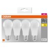 OSRAM CLASSIC A Zestaw 4 lamp LED E27 10 W 2700 kelwin 1055 lumenówów