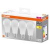 OSRAM CLASSIC A Zestaw 4 lamp LED E27 10 W 2700 kelwin 1055 lumenówów