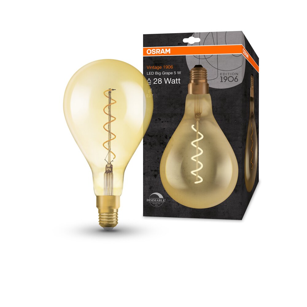 OSRAM Vintage 1906® LED E27 4 W 2000 kelwin 300 lumenówów main product photo
