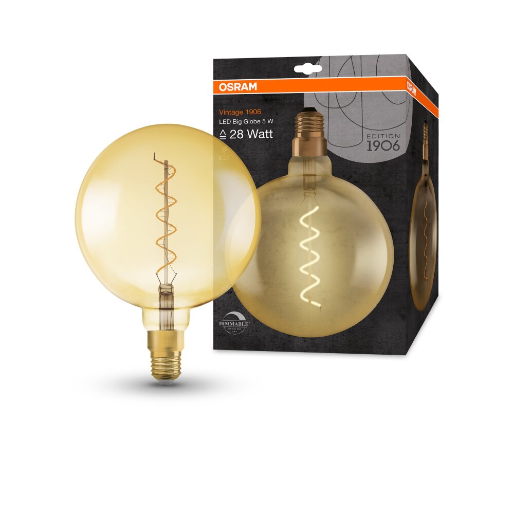 OSRAM Vintage 1906® LED E27 4 W 2000 kelwin 300 lumenówów main product photo