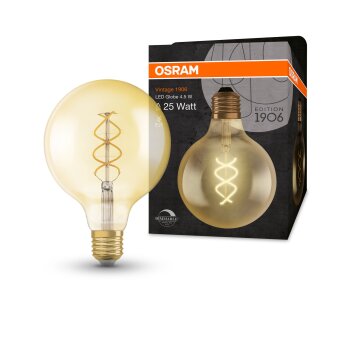 OSRAM Vintage 1906® LED E27 4 W 2000 kelwin 300 lumenówów