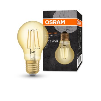OSRAM Vintage 1906® LED E27 4 W 2400 kelwin 410 lumenówów