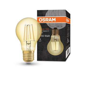 OSRAM Vintage 1906® LED E27 6,5 W 2400 kelwin 650 lumenówów