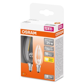 OSRAM LED Retrofit Zestaw 2 lamp E14 2,5 W 2700 kelwin 250 lumenówów