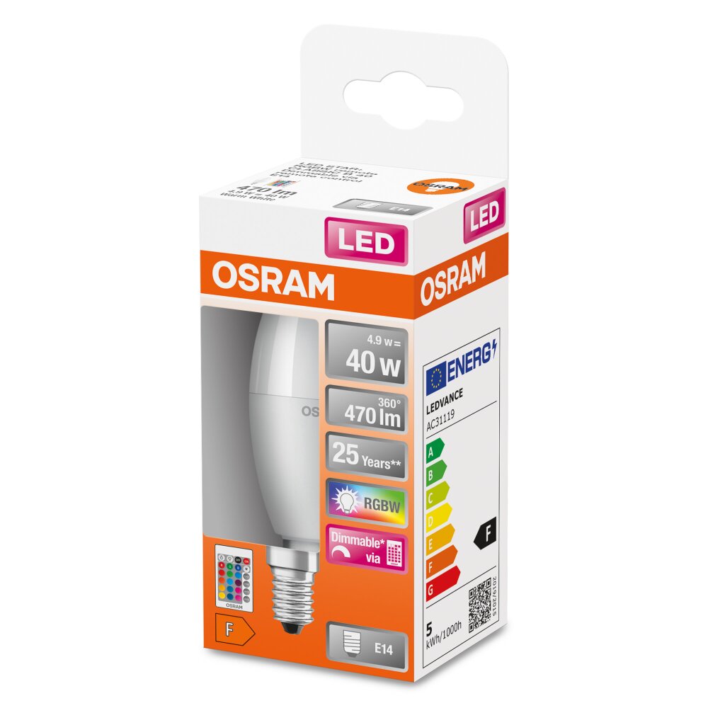 OSRAM LED Retrofit E14 4,9 W 2700 kelwin 470 lumenówów main product photo