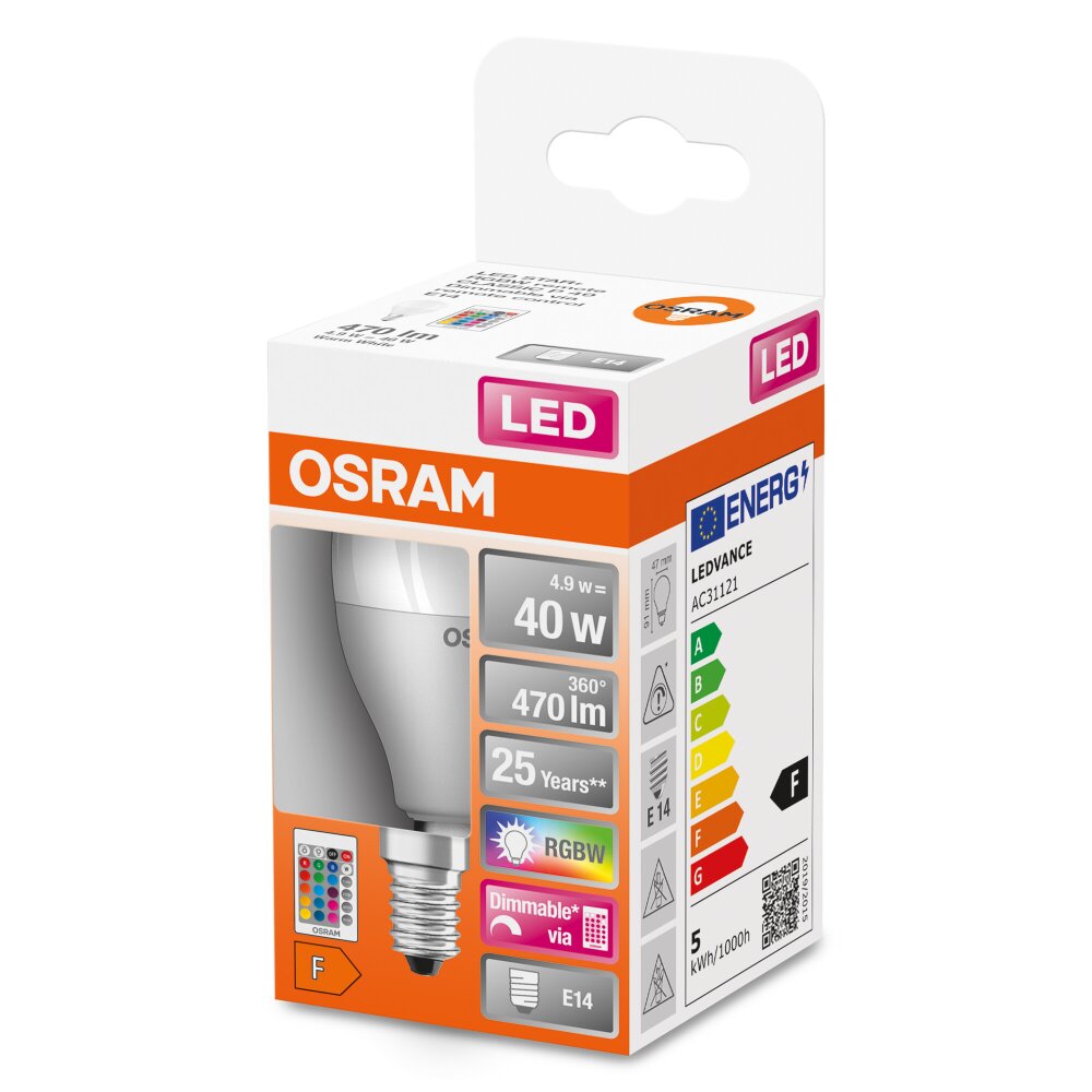 OSRAM LED Retrofit E14 4,9 W 2700 kelwin 470 lumenówów main product photo