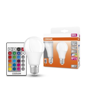 OSRAM LED Retrofit Zestaw 2 lamp E27 9,4 W 2700 kelwin 806 lumenówów