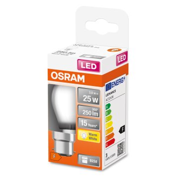 OSRAM LED Retrofit B22d 2,5 W 2700 kelwin 250 lumenówów