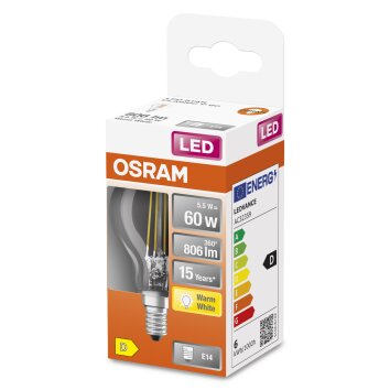 OSRAM LED Retrofit E14 5,5 W 2700 kelwin 806 lumenówów