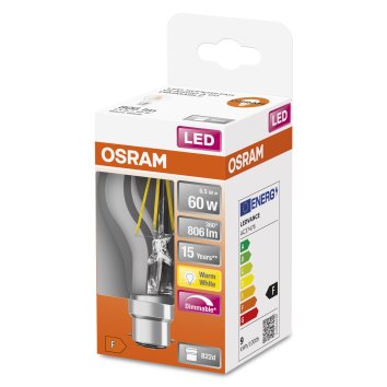 OSRAM LED Retrofit B22d 6,5 W 2700 kelwin 806 lumenówów