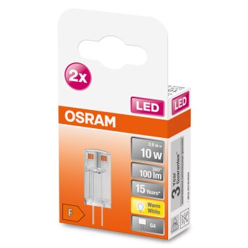 OSRAM LED PIN Zestaw 2 lamp G4 0,9 W 2700 kelwin 100 lumenówów