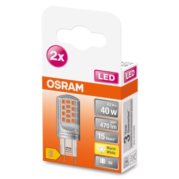 OSRAM LED PIN Zestaw 2 lamp G9 4,2 W 2700 kelwin 470 lumenówów