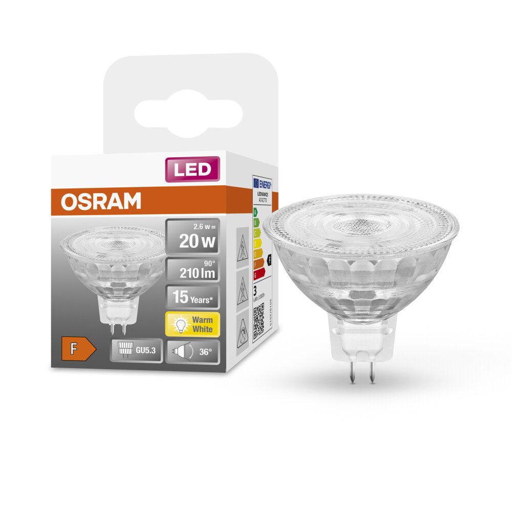 OSRAM LED STAR GU5.3 2,6 W 2700 kelwin 210 lumenówów main product photo