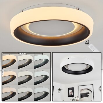Mackay Lampa Sufitowa LED Biały, 1-punktowy, Zdalne sterowanie