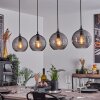 Kerang Lampa Wisząca Czarny, 4-punktowe