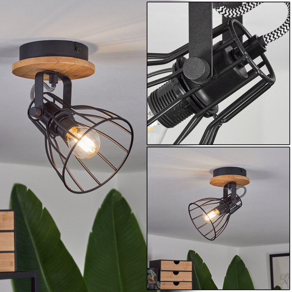 Tros Lampa Sufitowa Ecru, Czarny, 1-punktowy main product photo