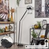 Artemide TOLOMEO Lampa Stojąca Chrom, Czarny, 1-punktowy