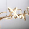 Leuchten Direkt CURLS Lampa Wisząca LED mosiądz, 4-punktowe