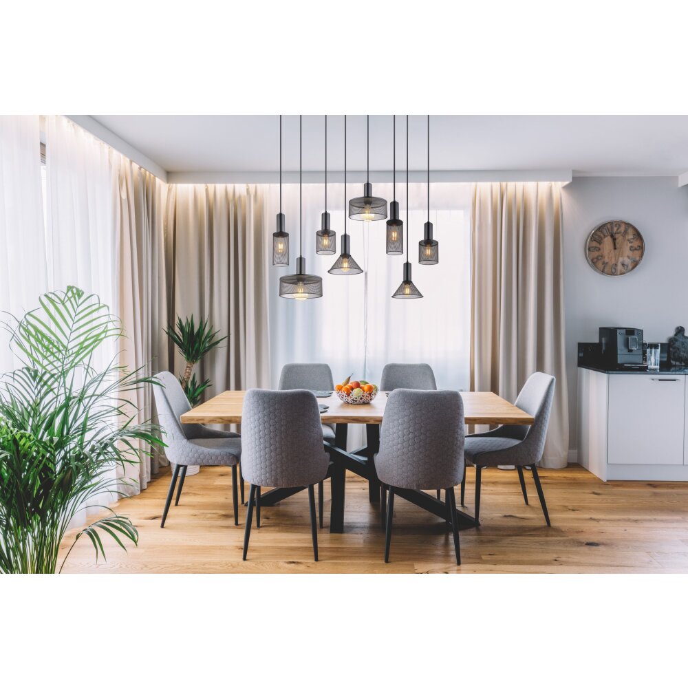 Globo JEDD Lampa Wisząca Czarny, 8-punktowe main product photo