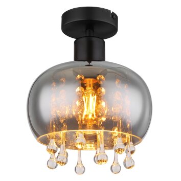 Globo CORRY Lampa Sufitowa Czarny, 1-punktowy