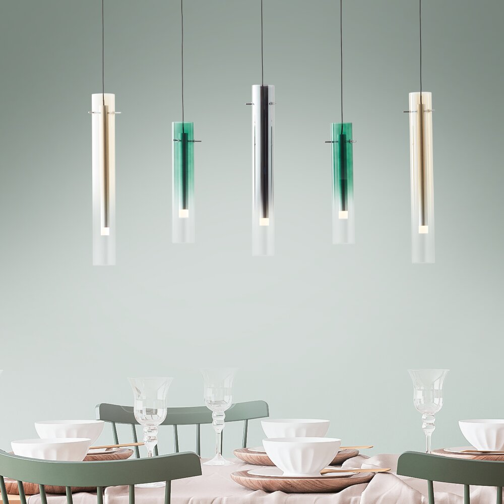 Brilliant Inez Lampa Wisząca LED Srebrny, 5-punktowe main product photo