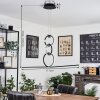 Chlak Lampa Wisząca LED czarny, 3-punktowe, Zdalne sterowanie