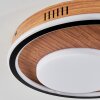 Phnhealu Lampa Sufitowa LED Brązowy, Wygląd drewna, 1-punktowy