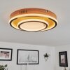 Phnhealu Lampa Sufitowa LED Brązowy, Wygląd drewna, 1-punktowy