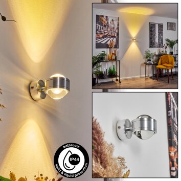 Indore Lampa ścienna LED Aluminium, 2-punktowe