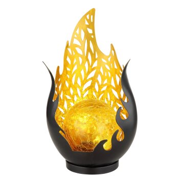Globo SOLAR Lampa dekoracyjna LED Złoty, Czarny, 1-punktowy