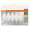 OSRAM CLASSIC B Zestaw 5 lamp LED E14 4,9 W 2700 kelwin 470 lumenówów