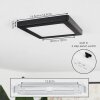 Canditas Lampa Sufitowa LED Czarny, 1-punktowy