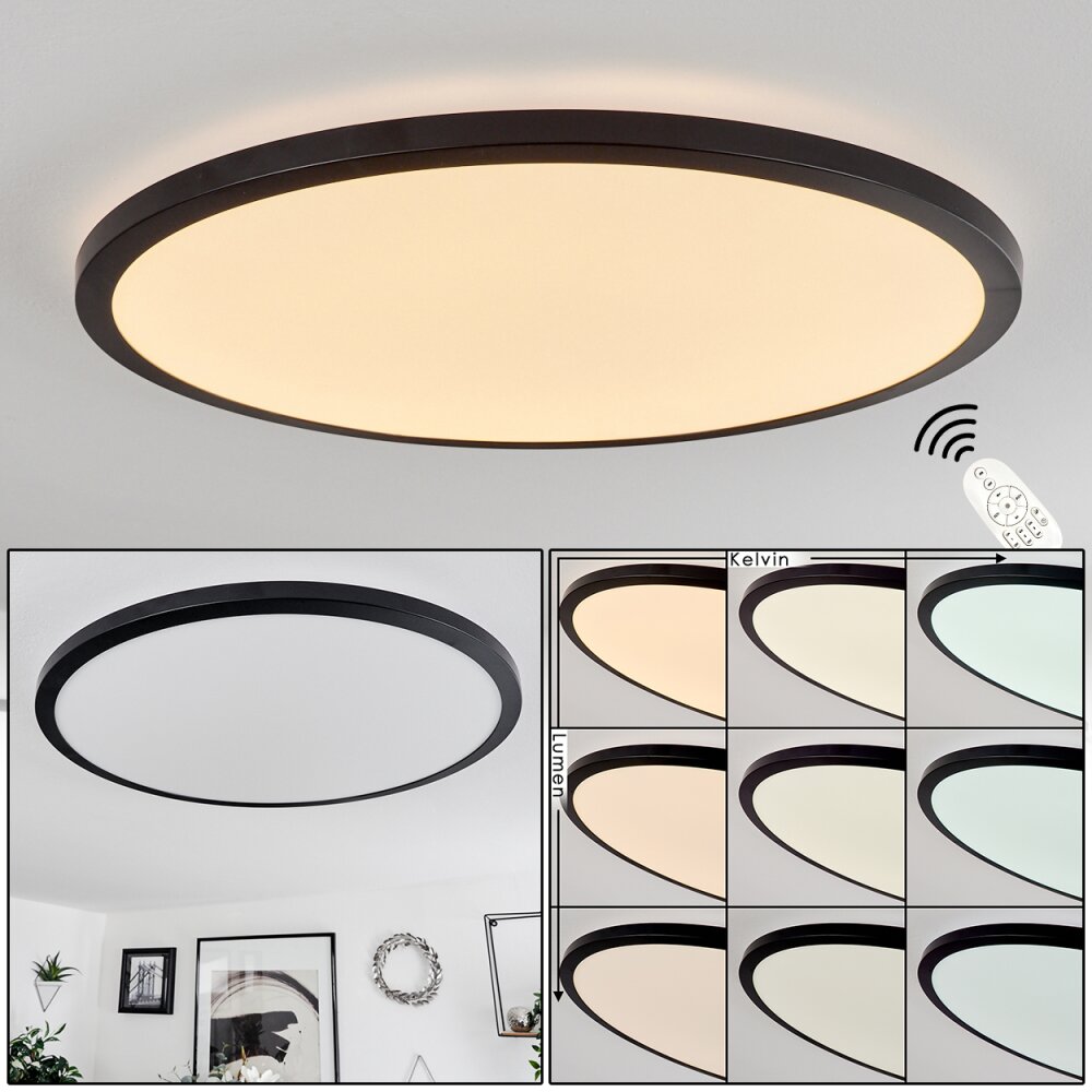 Tamesch Lampa Sufitowa LED Czarny, 1-punktowy, Zdalne sterowanie main product photo