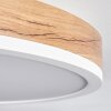 Salmi Lampa Sufitowa LED Brązowy, Wygląd drewna, Biały, 1-punktowy