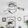 Dauntey Lampa Sufitowa LED Chrom, 1-punktowy