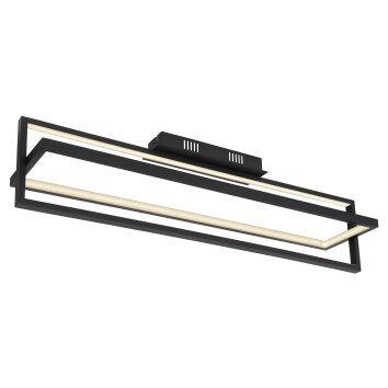 Globo FLIPS Lampa Sufitowa LED Czarny, 1-punktowy, Zdalne sterowanie