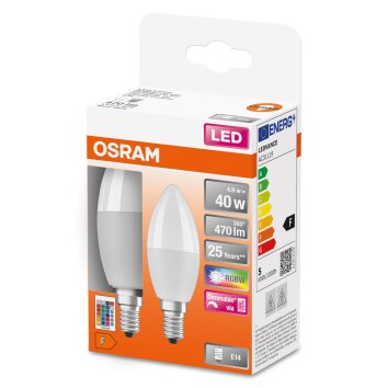 OSRAM Retrofit Zestaw 2 lamp LED E14 4,9 W 2700 kelwin 470 lumenówów