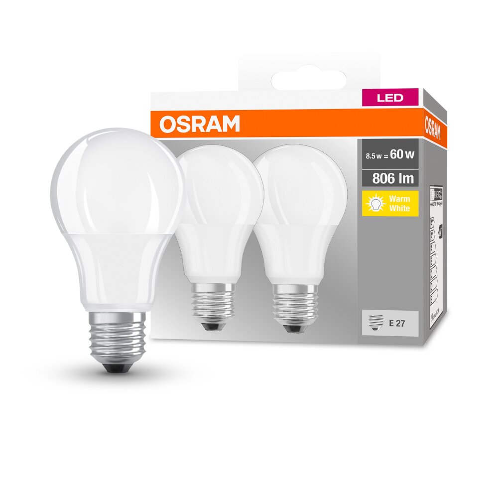 OSRAM Zestaw 2 lamp LED E27 8,5 W 2700 kelwin 806 lumenówów main product photo