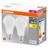 OSRAM Zestaw 2 lamp LED E27 8,5 W 2700 kelwin 806 lumenówów